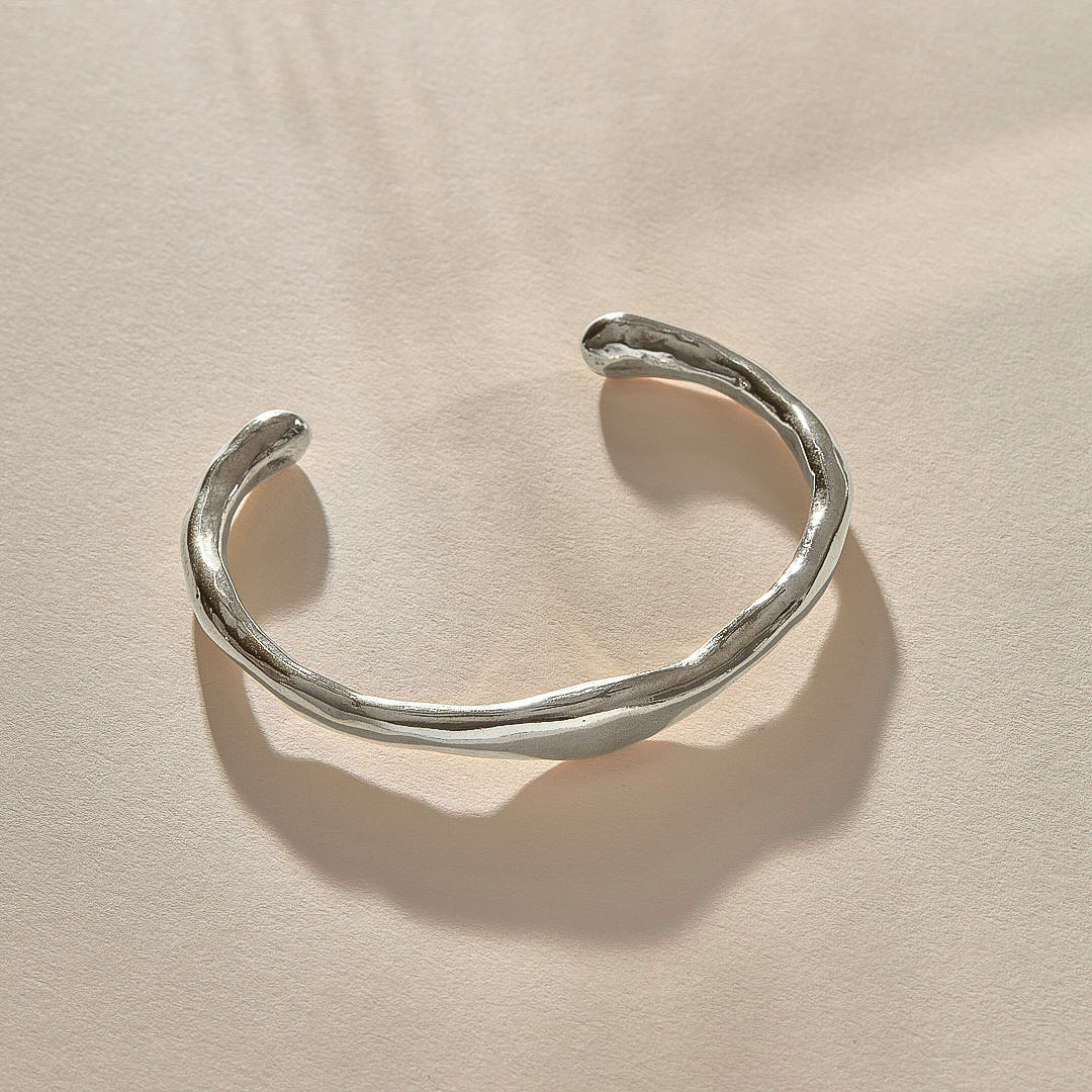 Bone Cuff | Silver