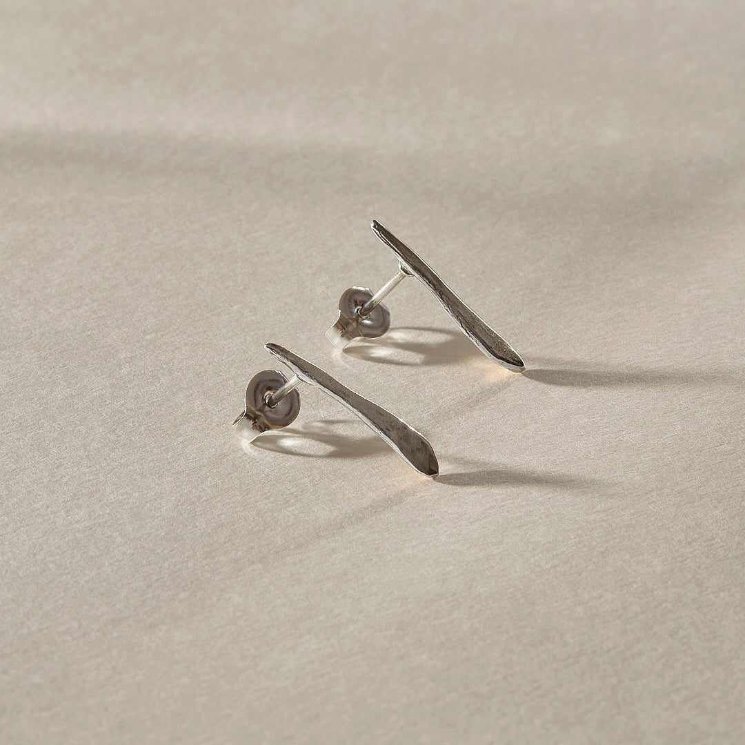 Bone Studs | Silver