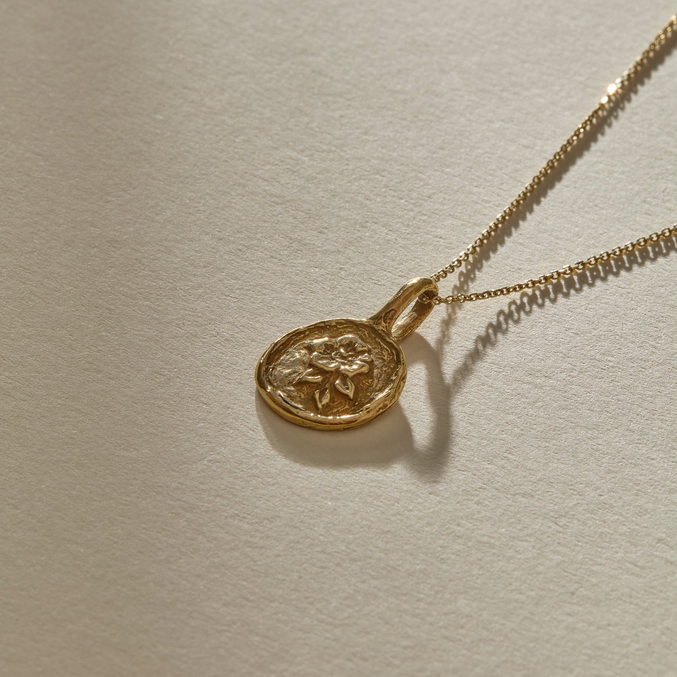 Wild Rose Necklace | Gold