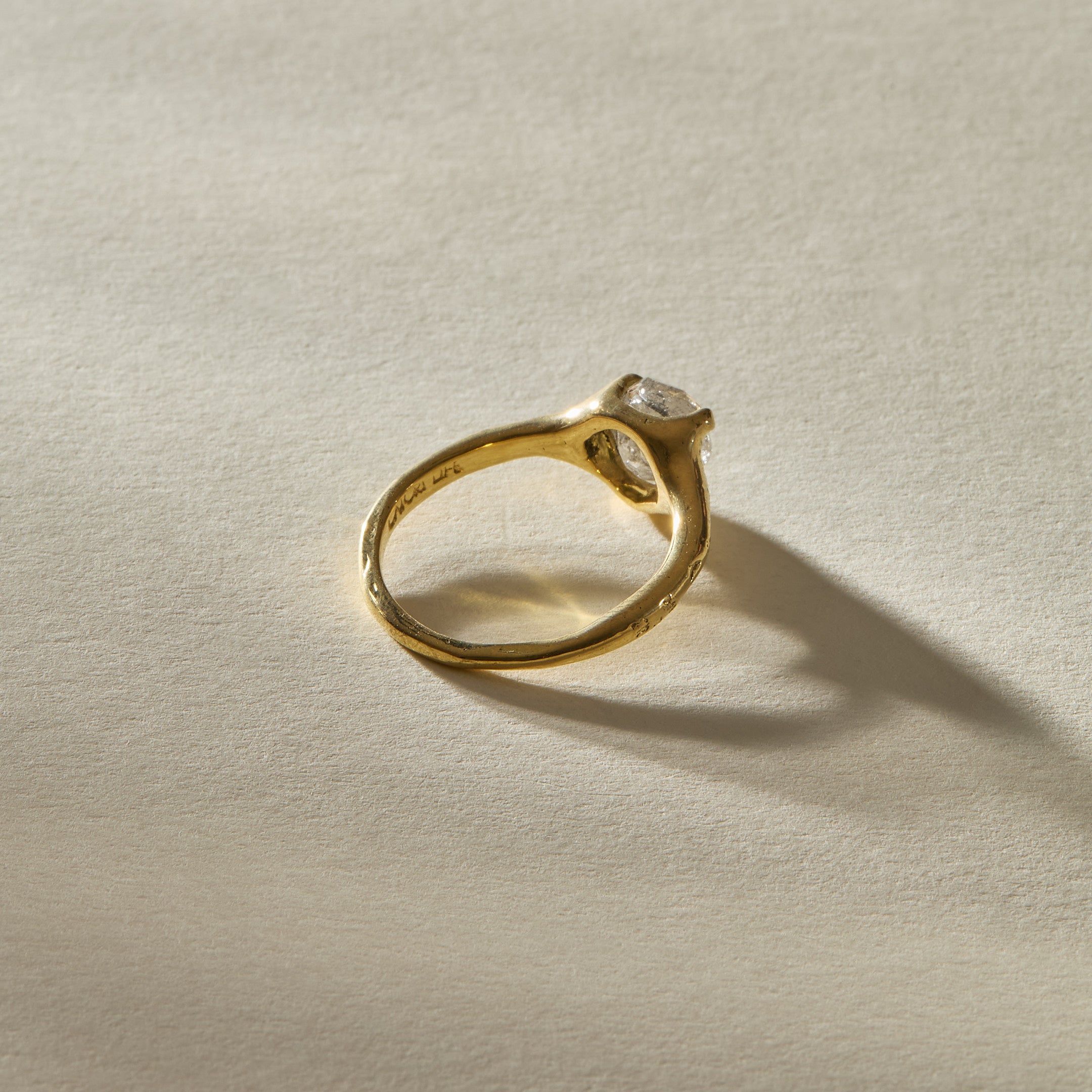 Amara Rough Polished Diamond Ring