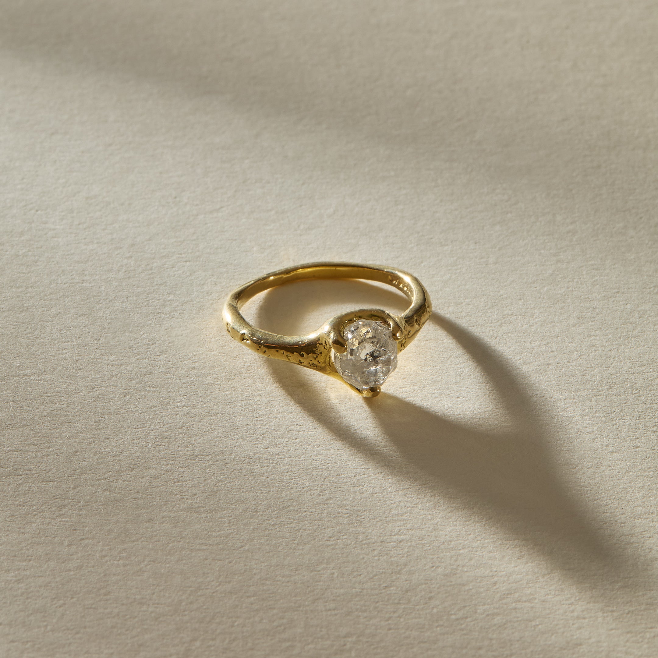Amara Rough Polished Diamond Ring