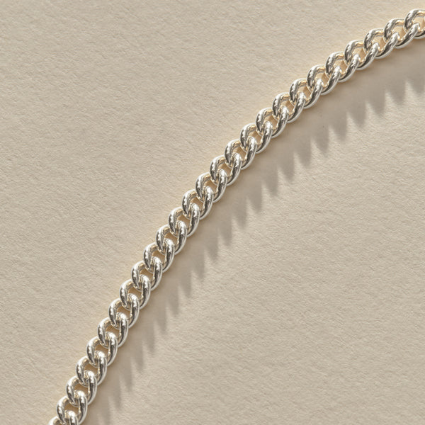 Luz Curb Chain Necklace | Silver