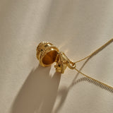 Orphic Egg Capsule Necklace | Gold