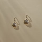 Elysian Shell Hoops | Silver