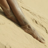Jera Snake Chain Anklet | Gold