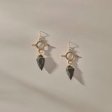 Earth Arrowhead Earrings | Bronze