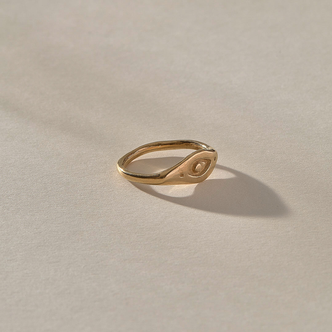 Evil Eye Ring | Gold
