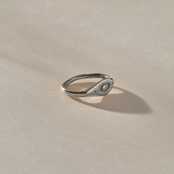 Evil Eye Ring | Silver