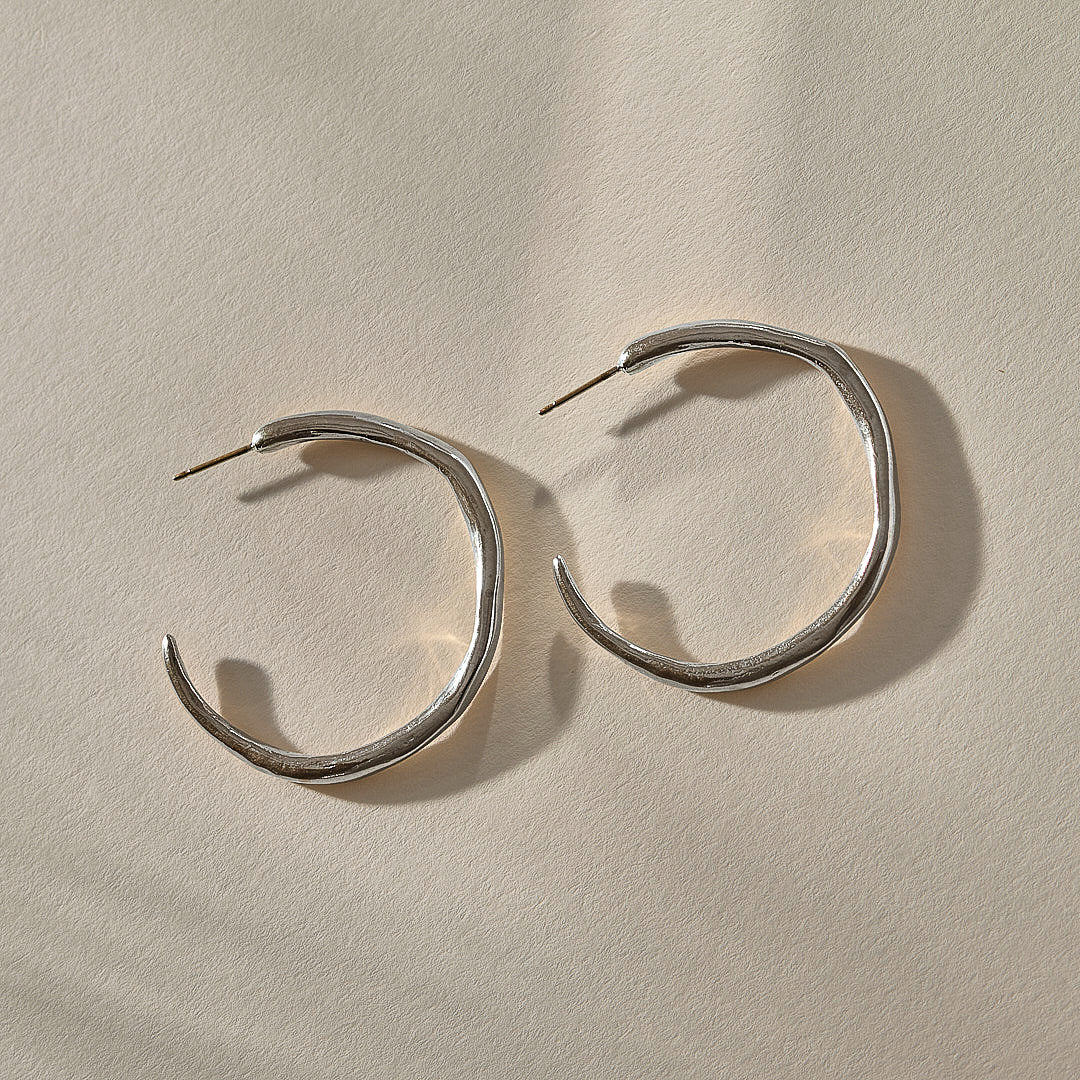 Gitana Hoops | Silver