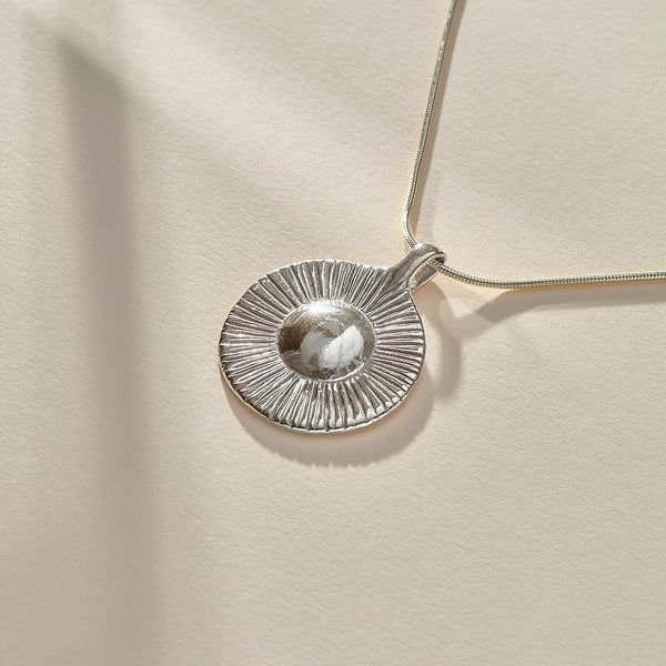 Heart of the Sun Necklace | Silver