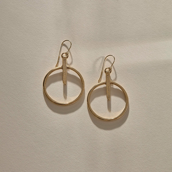 Henge Earrings | Bronze