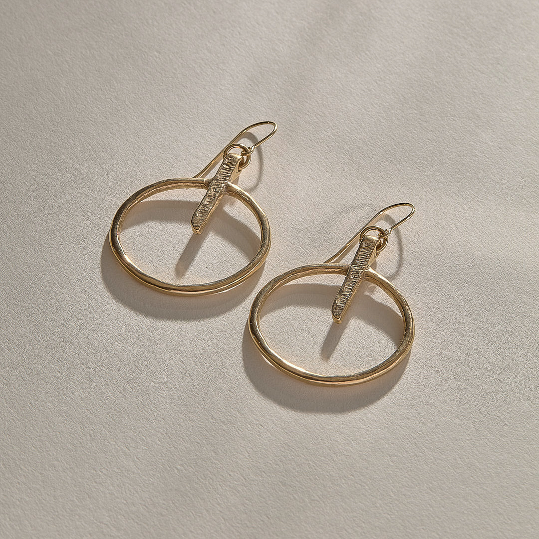 Henge Earrings | Gold