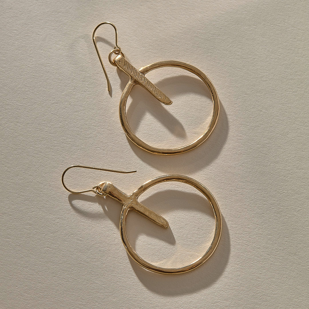Henge Earrings | Gold