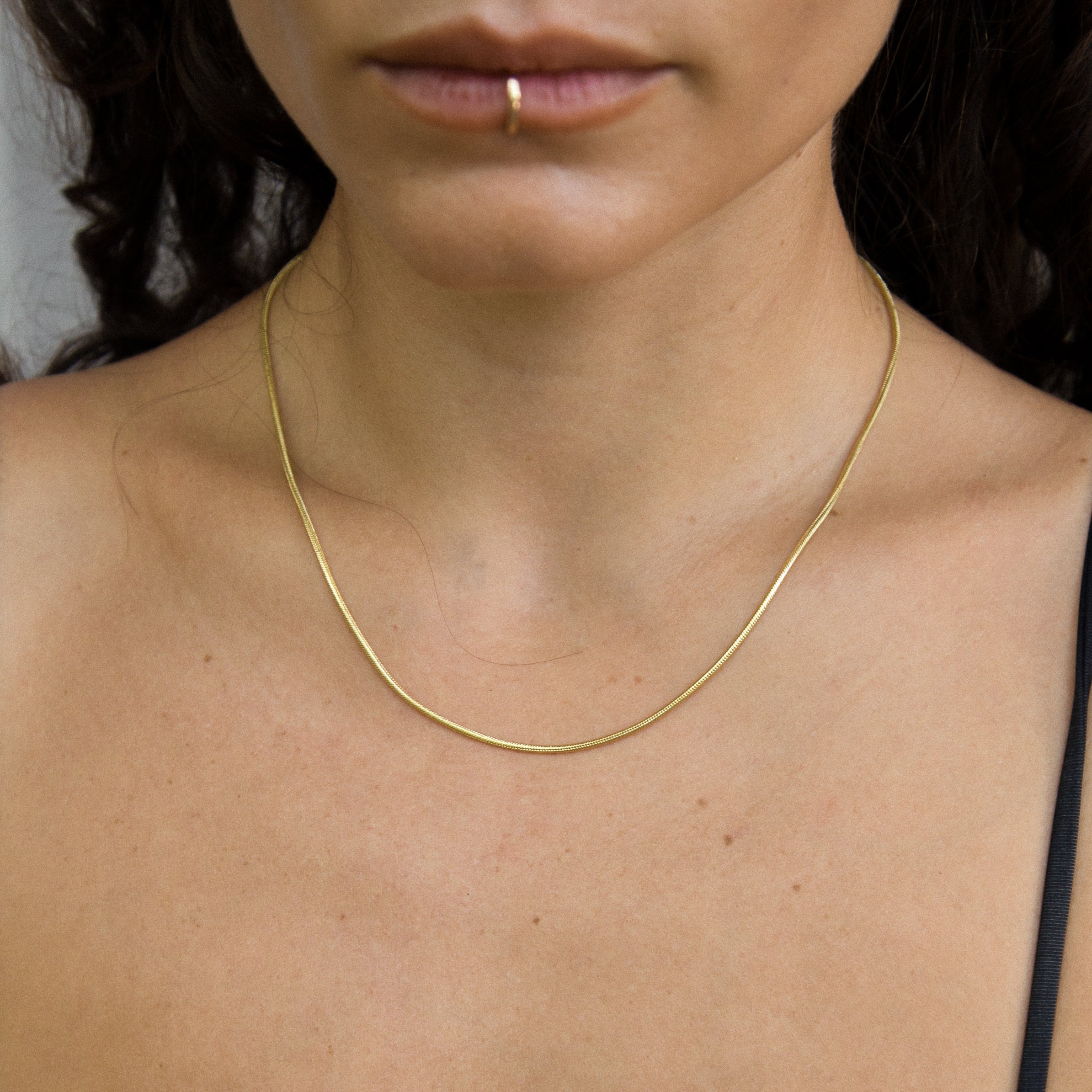 Jera Snake Chain Necklace | Silver