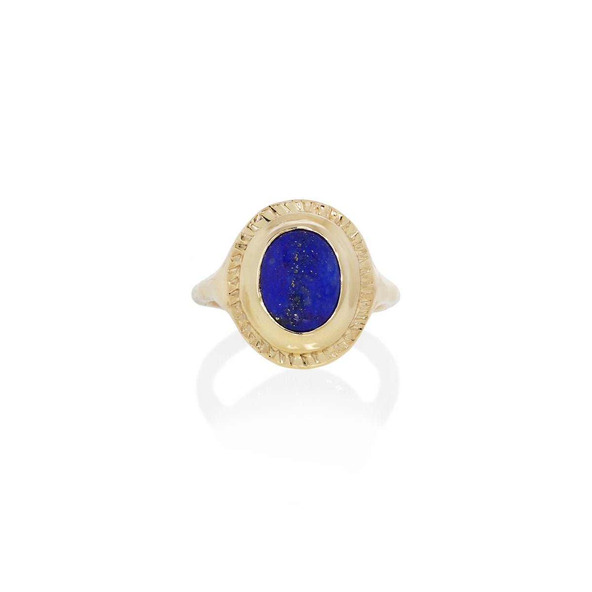 Cleo Lapis Amulet Ring | Gold