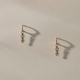 Ma'at Charm Hoops | Bronze