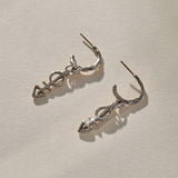 Ma'at Charm Hoops | Silver