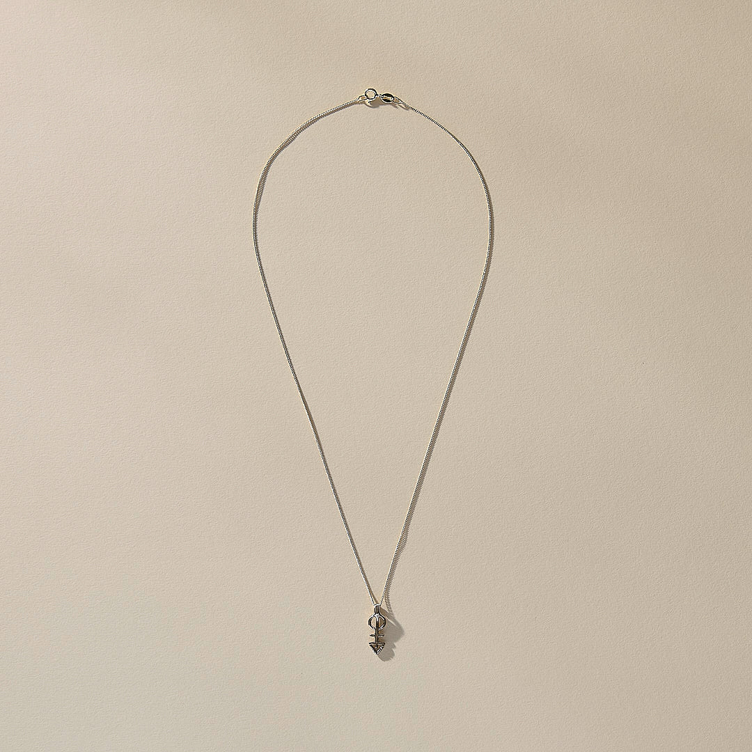 Mini Ma'at Charm Necklace | Bronze