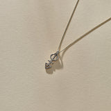 Mini Ma'at Charm Necklace | Silver