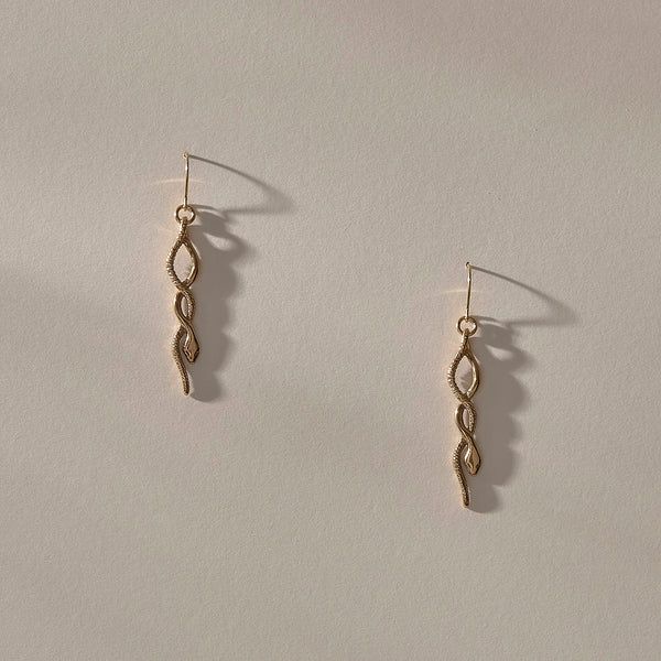 Serpent Earrings | Bronze
