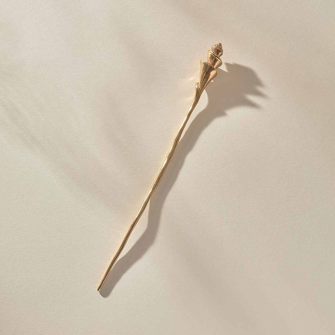 Neptune Hair Pin | Gold