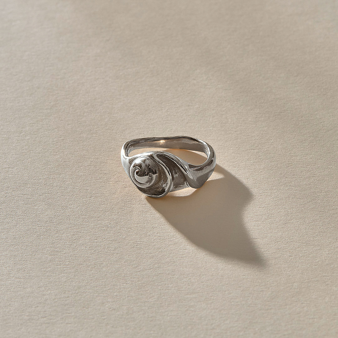 Neptune Shell Ring | Silver