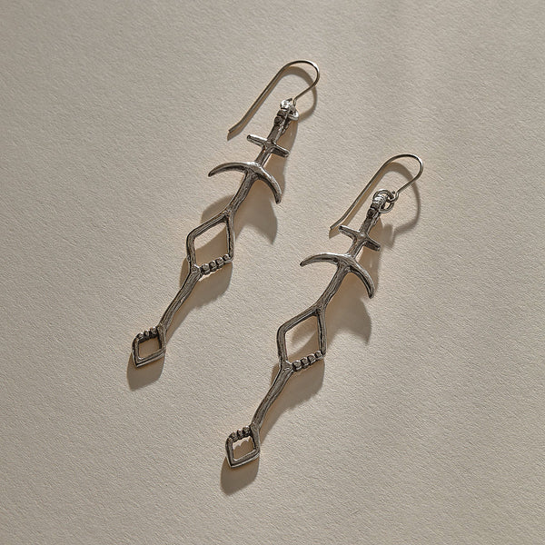 Panah Amulet Earrings | Silver