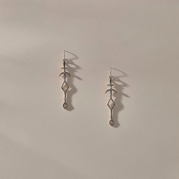 Panah Amulet Earrings | Silver