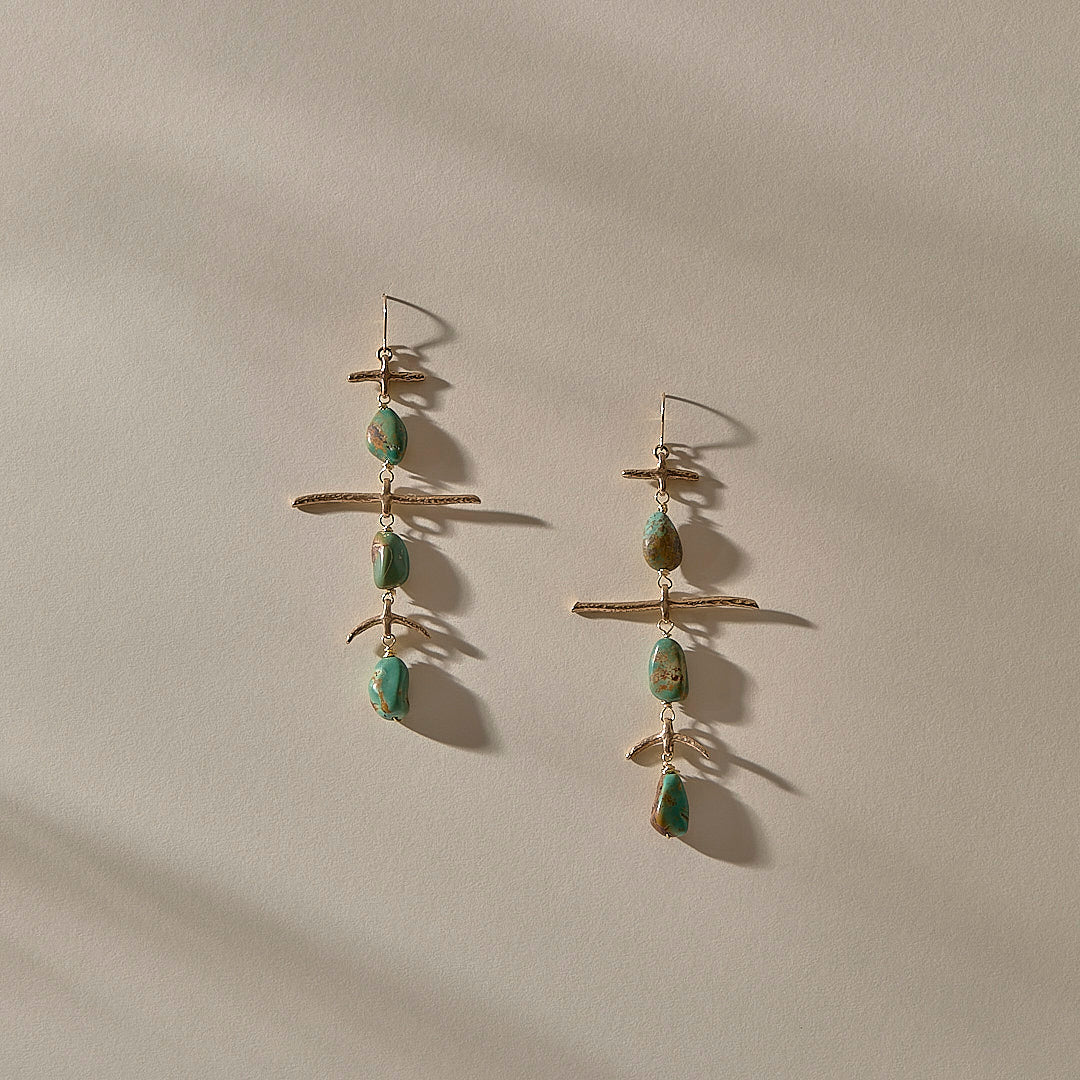 Petra Earrings | Bronze