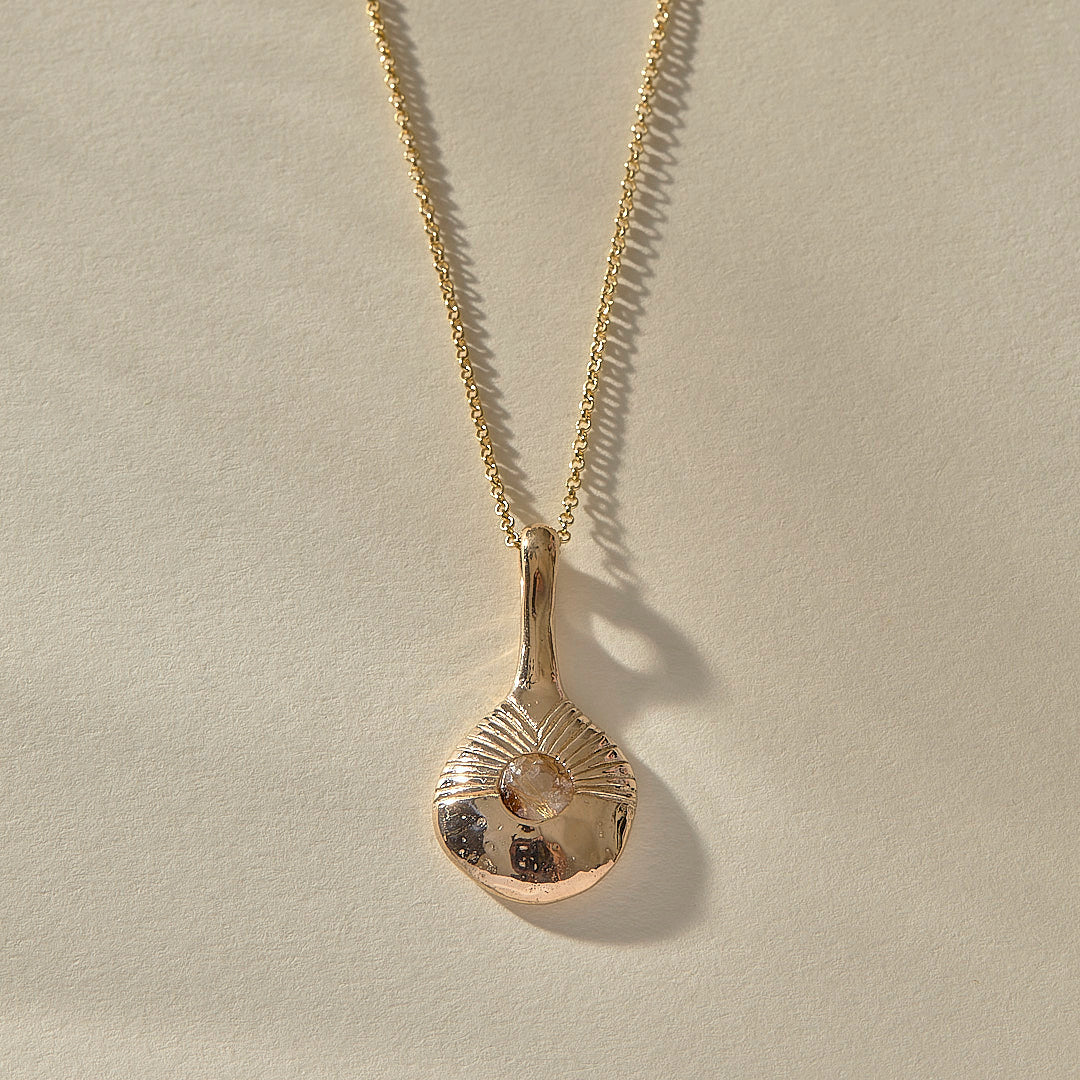 Reflections Pendulum Necklace | Bronze