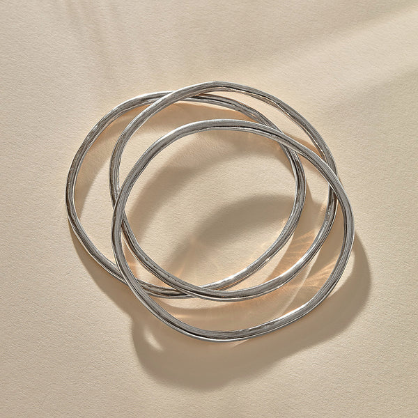 Rustic Bangle | Silver
