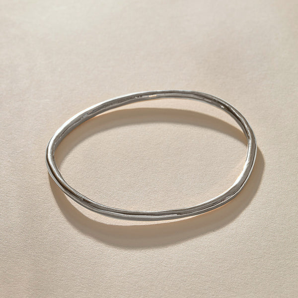 Rustic Bangle | Silver
