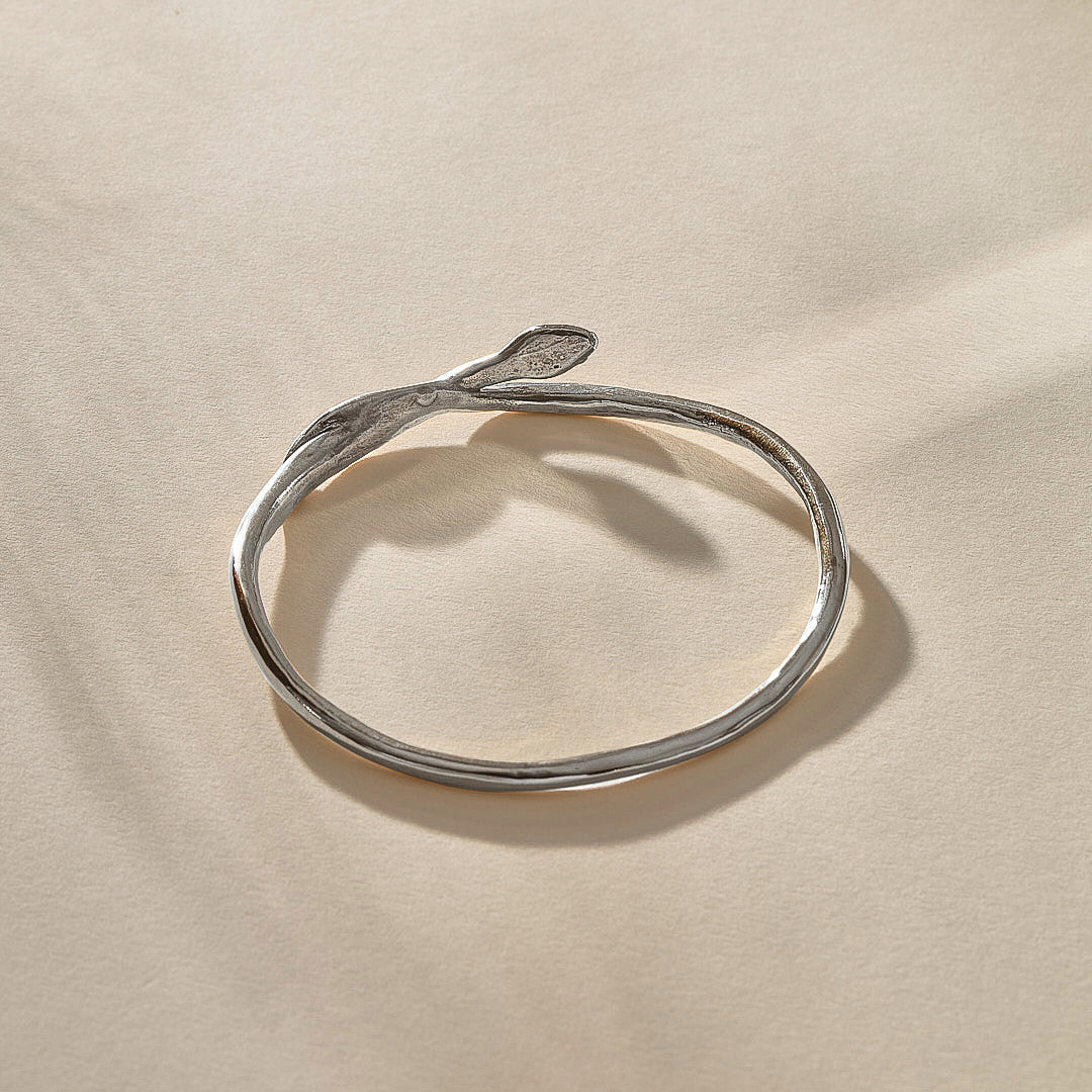 Serpent Bangle | Silver