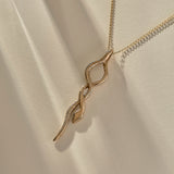 Serpent Amulet Necklace | Bronze