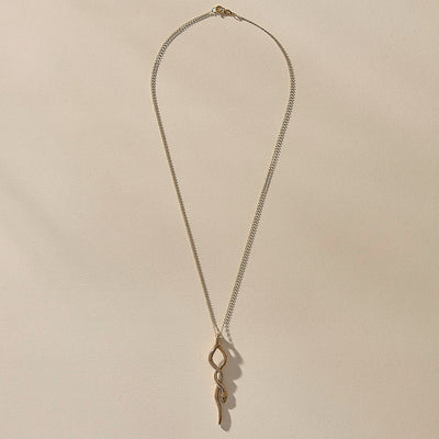 Serpent Amulet Necklace | Bronze