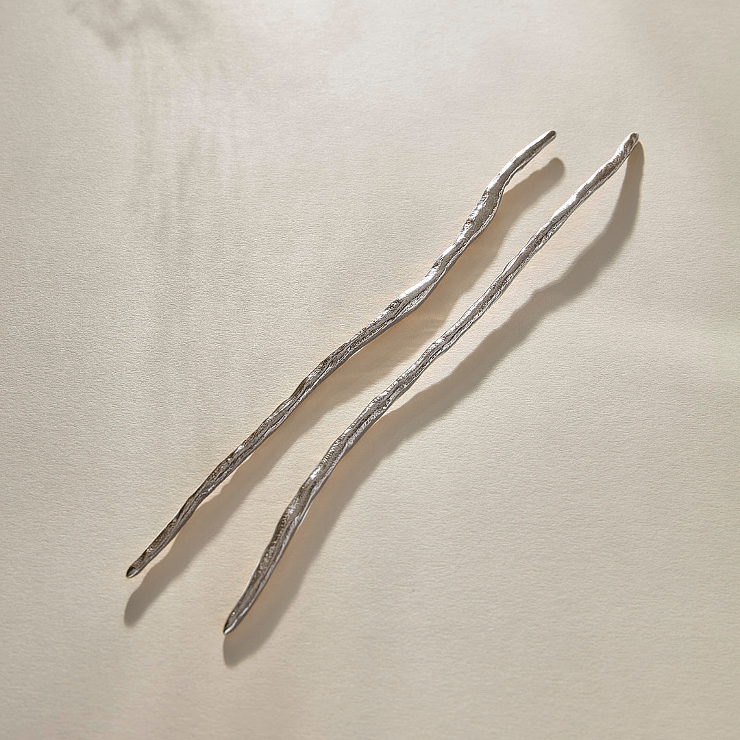 Wabi Hair Sticks | Silver