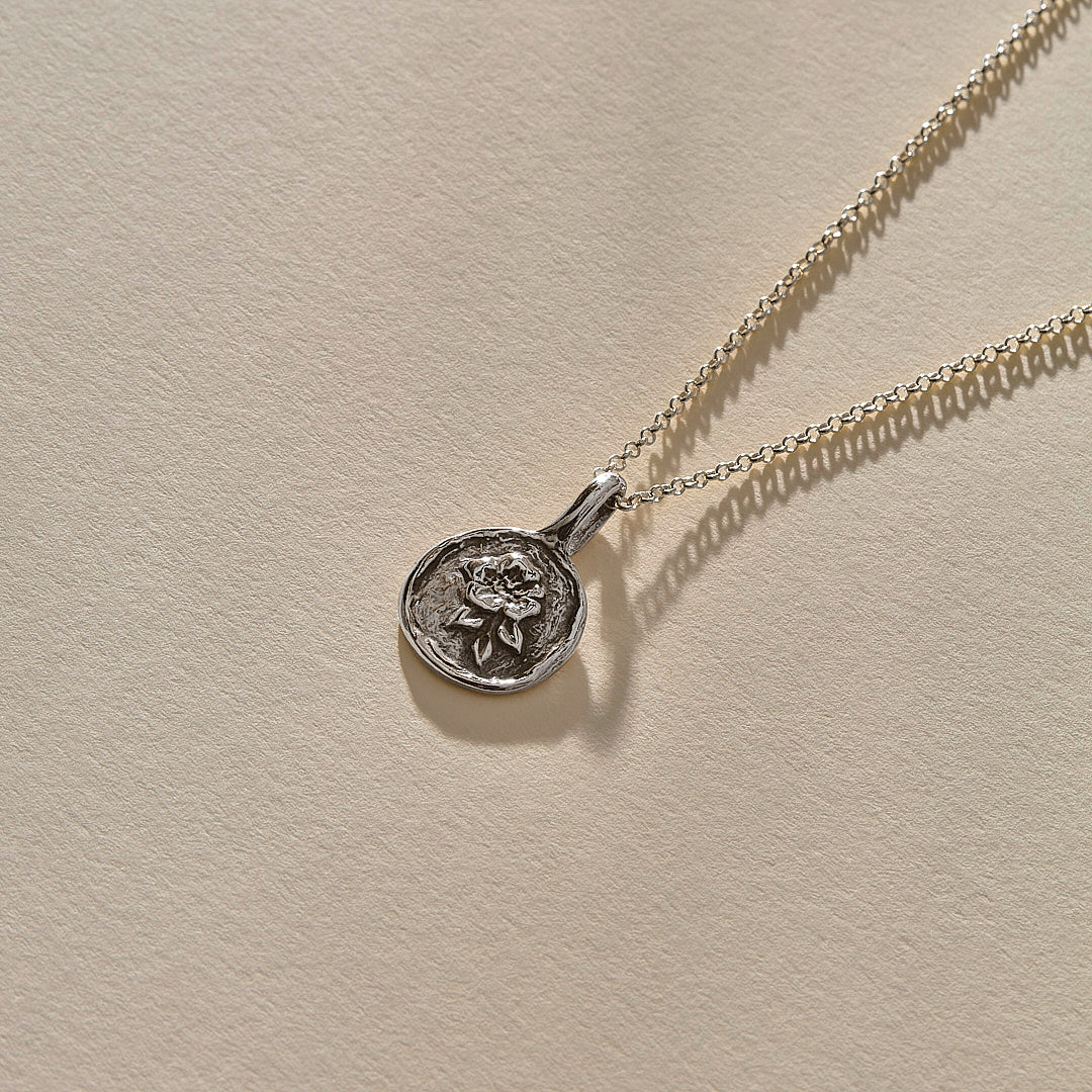 Wild Rose Necklace | Silver