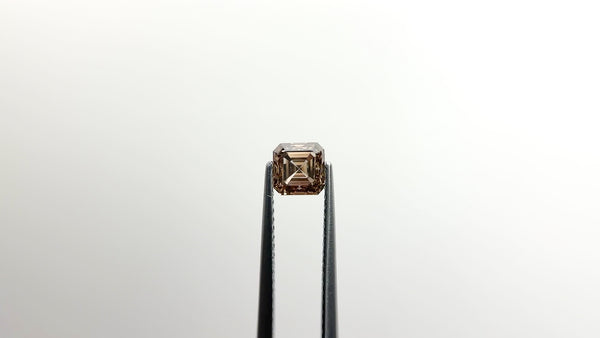 Nooré Square Step Cut Champagne Diamond Ring | OOAK