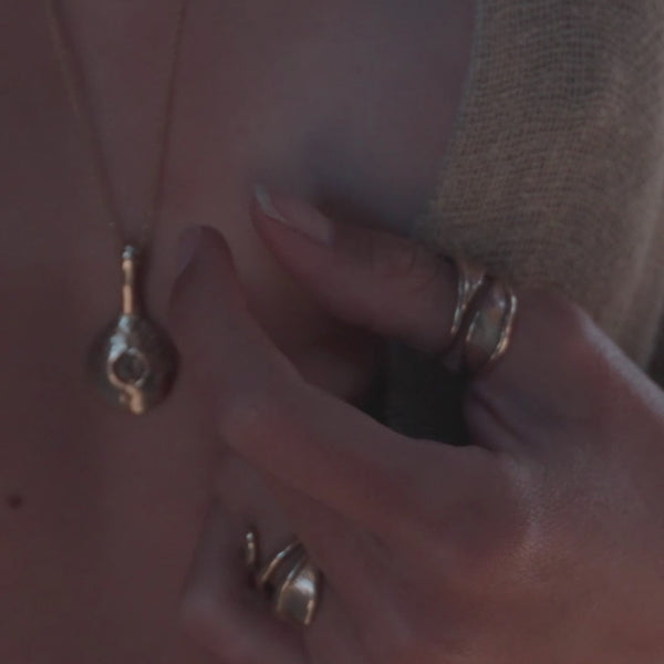 Reflections Pendulum Necklace | Bronze