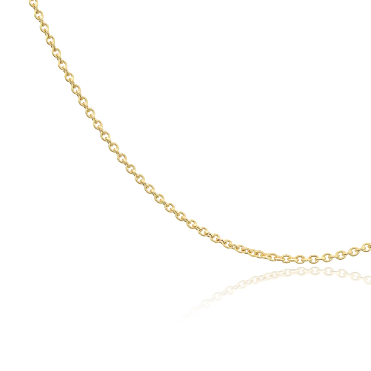 Round Cable Chain Necklace | Gold