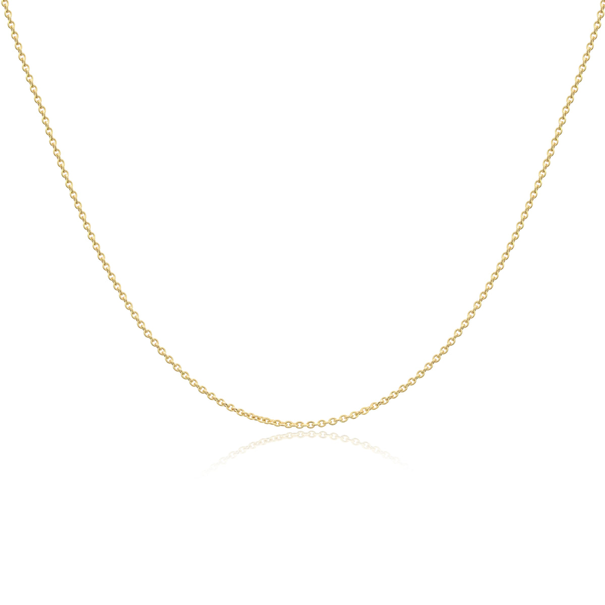 Round Cable Chain Necklace | Gold