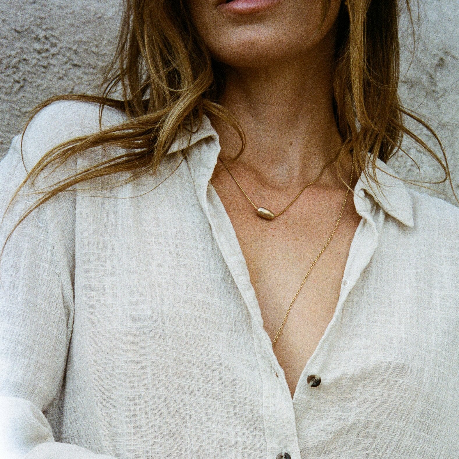 Crescent Stone Necklace - Catori Life