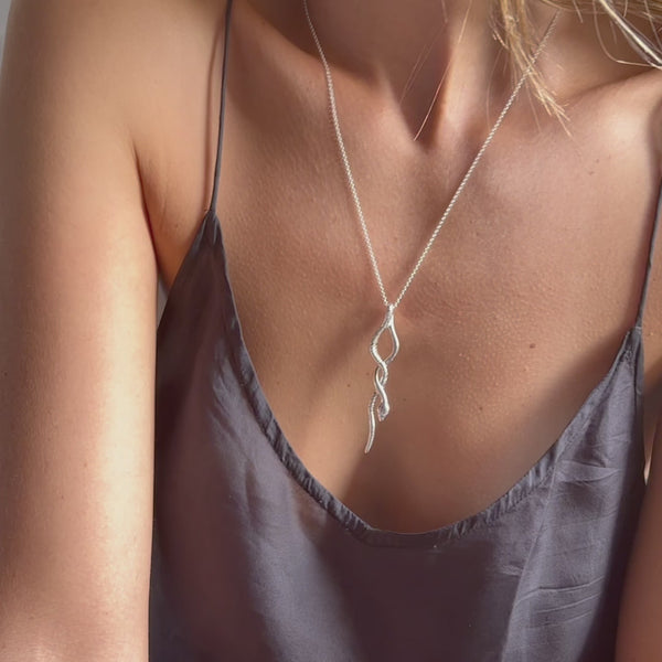 Serpent Amulet Necklace | Bronze